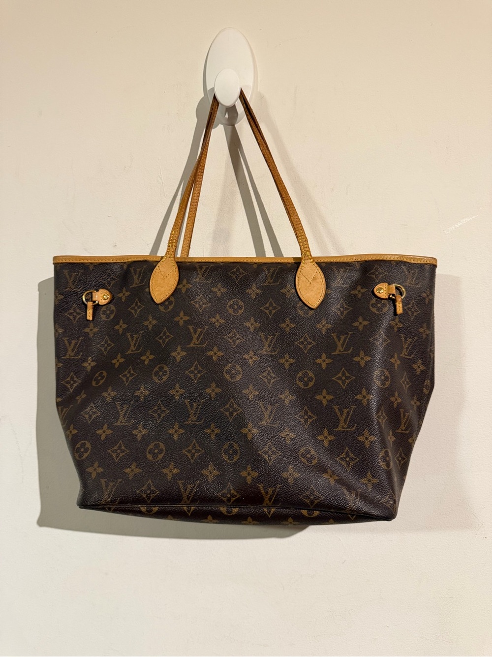Louis Vuitton Neverfull Brown Monogram Canvas Tote Bag
